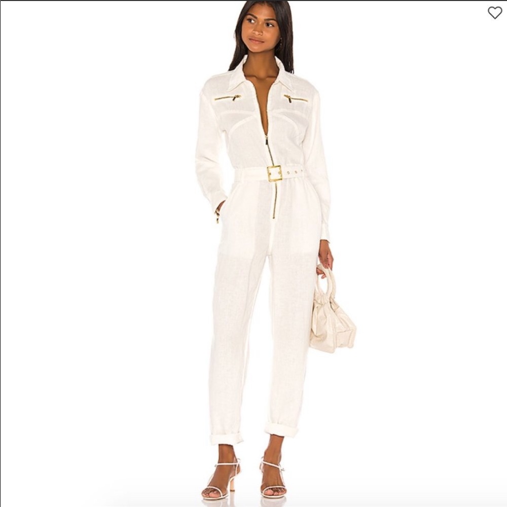 BNWT WeWoreWhat Utility Jumpsuit in White